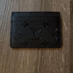 Louis Vuitton Monogram Black Card Holder